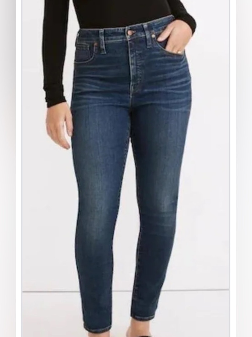 Madewell High-Rise Dark Blue Women's Skinny Jeans